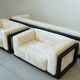 1973 “Cornaro” Sofa & Armchair Set by Carlo Scarpa for Simon