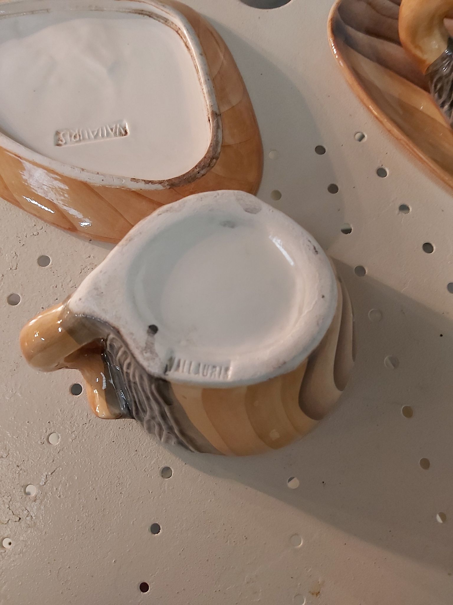 Duo tasses et sous-tasses Vallauris faux bois
