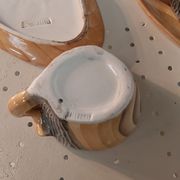 Duo tasses et sous-tasses Vallauris faux bois