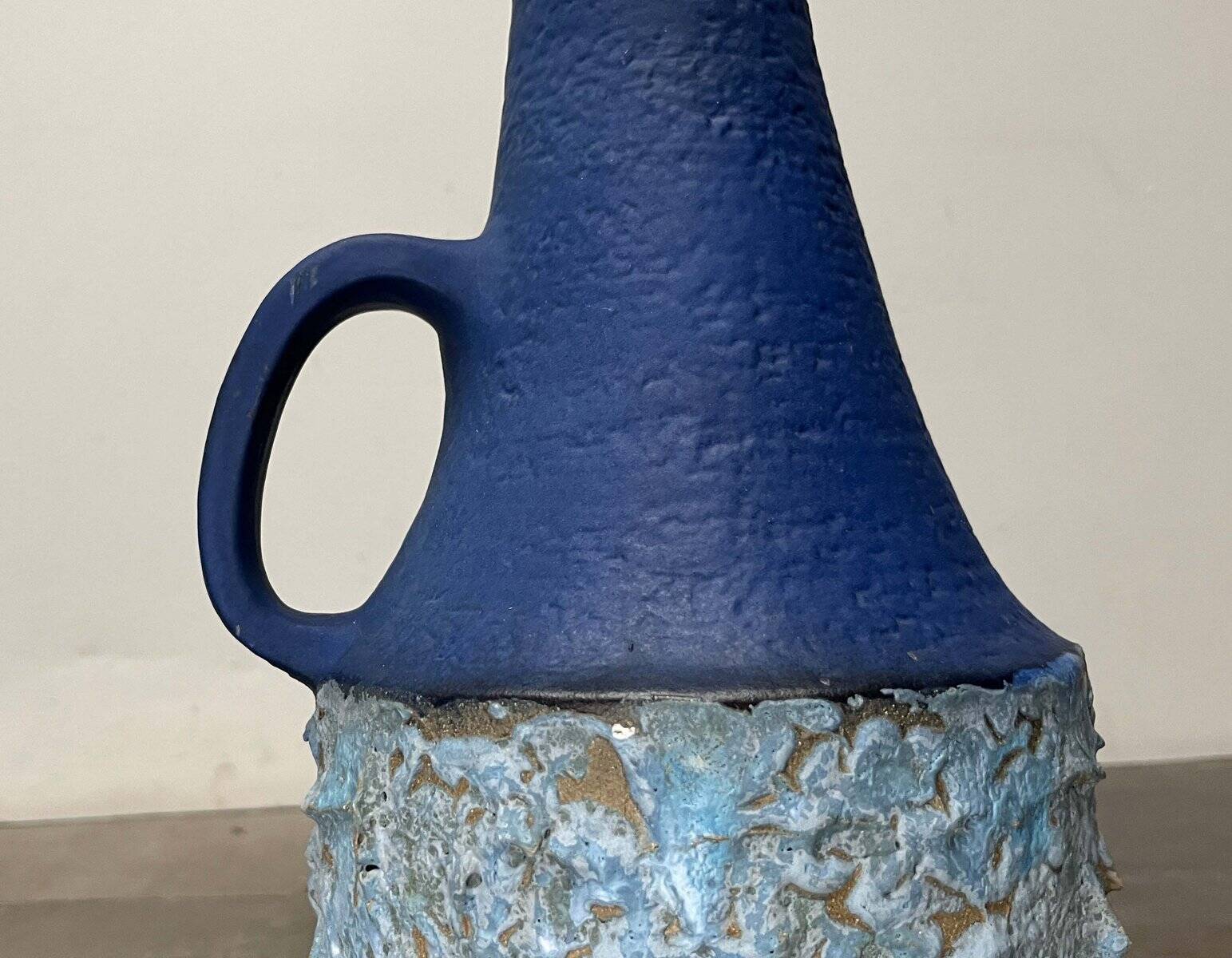 Vase de sol WGP Fat Lava en poterie ouest-allemande moderne du milieu du siècle de Carstens Tönnieshof, années 1960