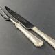 Cutting service in silver-plated metal signed Saint Médard, violin fillet model