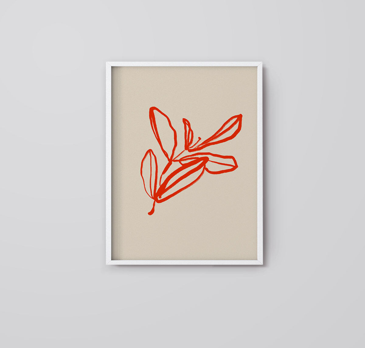 Botanical illustration giclee print, 50x70