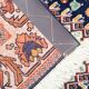 Petit médaillon de laine fine zone Tapis traditionnel bleu orangé Tribal Tapis- 52x125cm