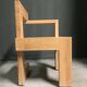 Une paire de Gerrit Rietveld de la chaise Steltman.
