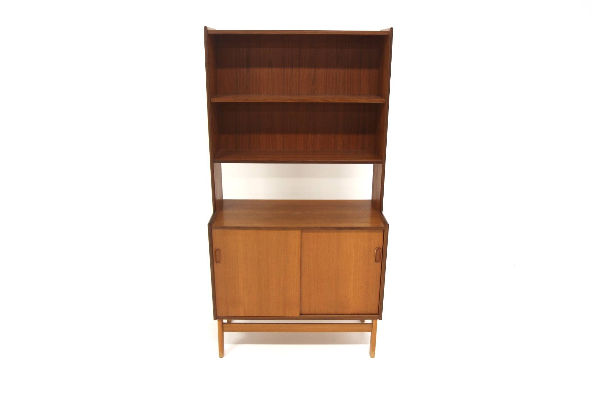 Scandinavian teak bookcase chest of drawers, Sweden, 1960