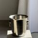 Stainless steel champagne and wine bucket with handle D19 H19