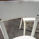 Set of 6 white Baumann bistro chairs