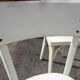 Série de 6 chaises Baumann bistrot blanches