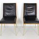 Pair of Boomerang Easy Chair by Hans Mitzlaff for Eugen Schmidt in Leather