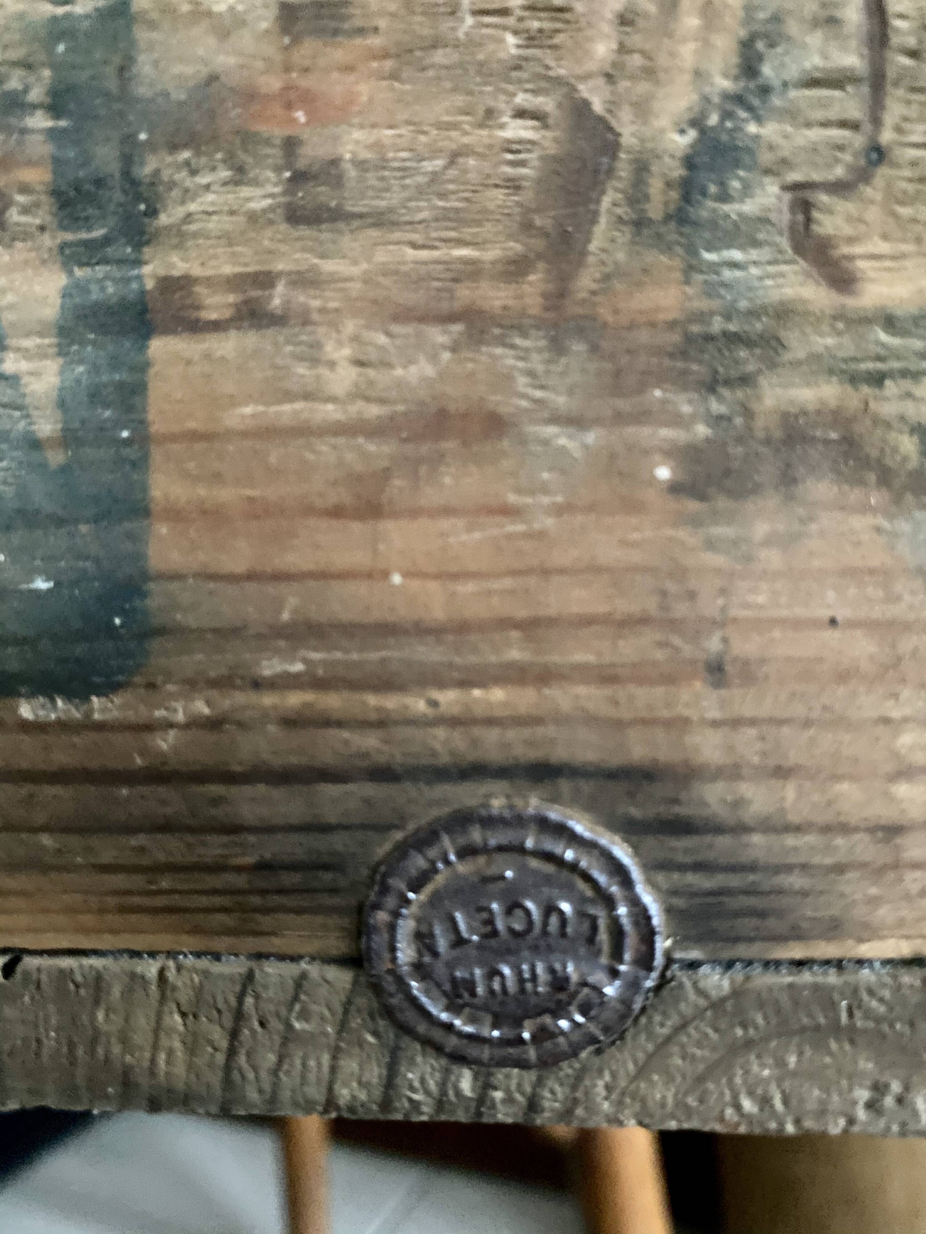 Ancienne caisse en bois « Rhum Luceta »