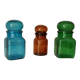 Set of 3 vintage jars 70s