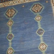 Handmade antique Indian Dhurri kilim 5.7' x 8.8' (174cm x 268cm) 1930s - 1B533