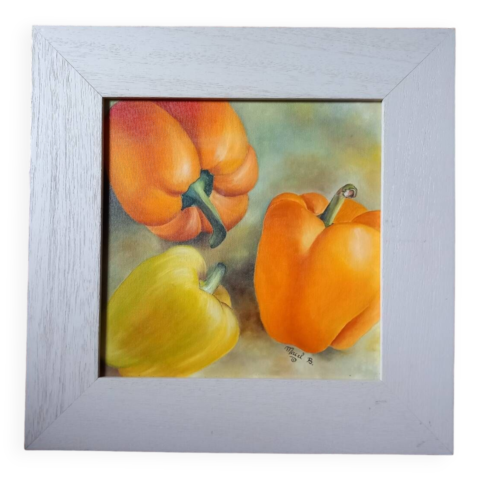 Still life painting "peppers"