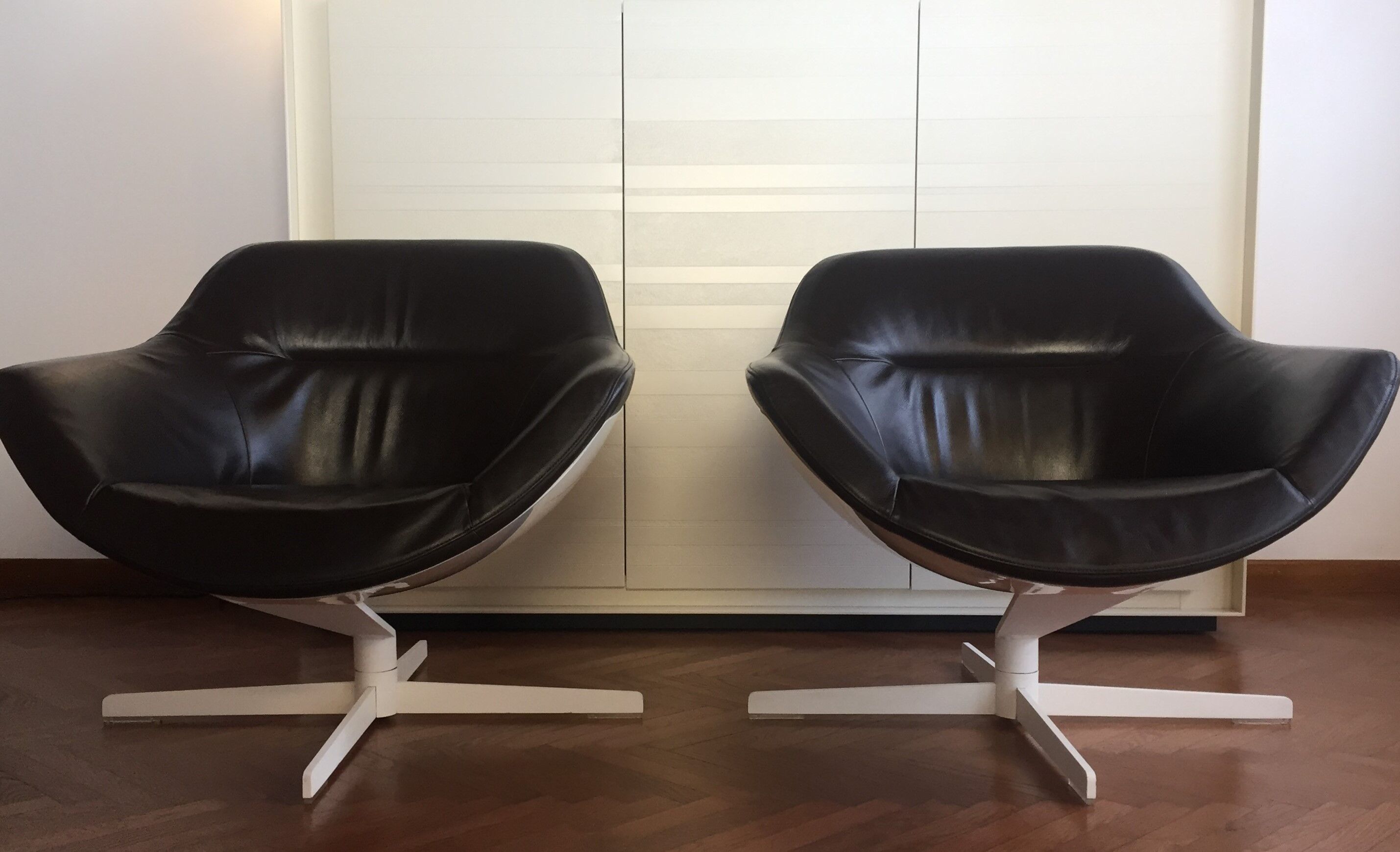 Set of 2 armchairs Auckland 277 designed by Jean Marie Massaud for Cassina