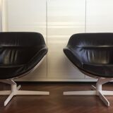 Set of 2 armchairs Auckland 277 designed by Jean Marie Massaud for Cassina