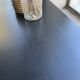 60s brutalist black sideboard