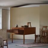 Mid Century Large Danish Drawing Cabinet, Made in Pine and Beech, 1960s