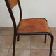 Lot de 4 chaises d'école Mullca 510 vintage