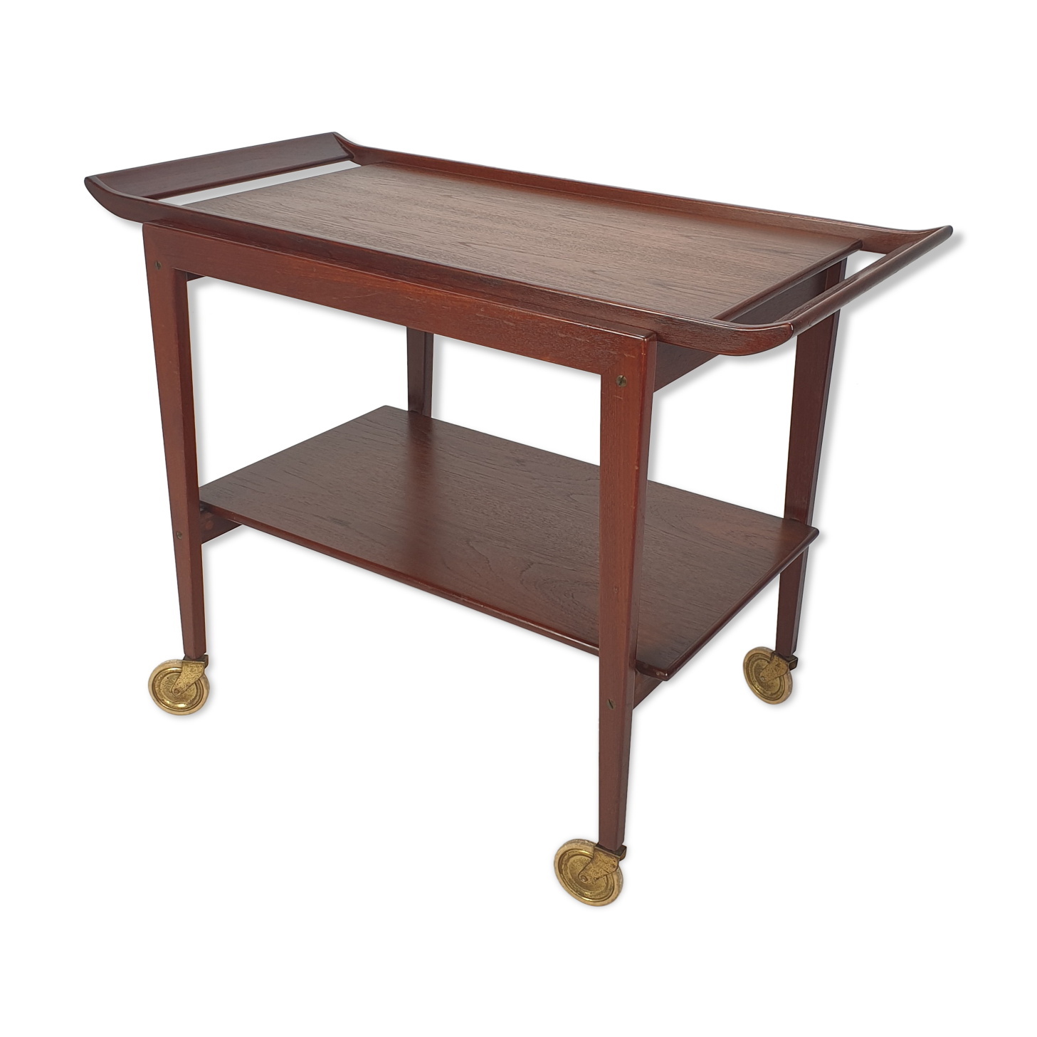 Mid-century italian teak trolley, 1960's