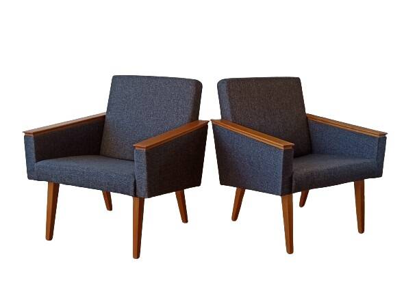Fauteuils modernes du milieu du siècle 1970. Ensemble de 2.