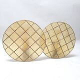 Pair of squared wall lights from the 70s