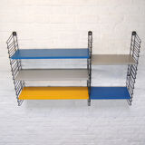 Vintage Tomado wall shelf by A. Dekker 1960s