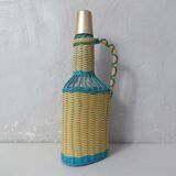 Bouteille en scoubidou vintage