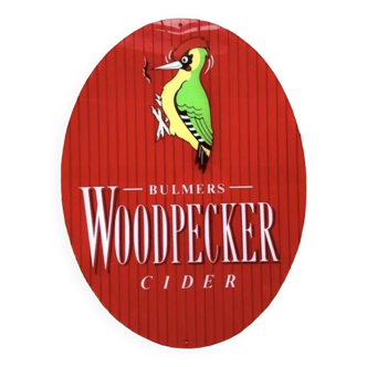 Woodpecker advertising plaque