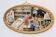 Baroque oval mirror