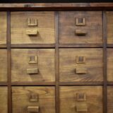 Mid century wooden apothecary drawers, 1940s, 50s