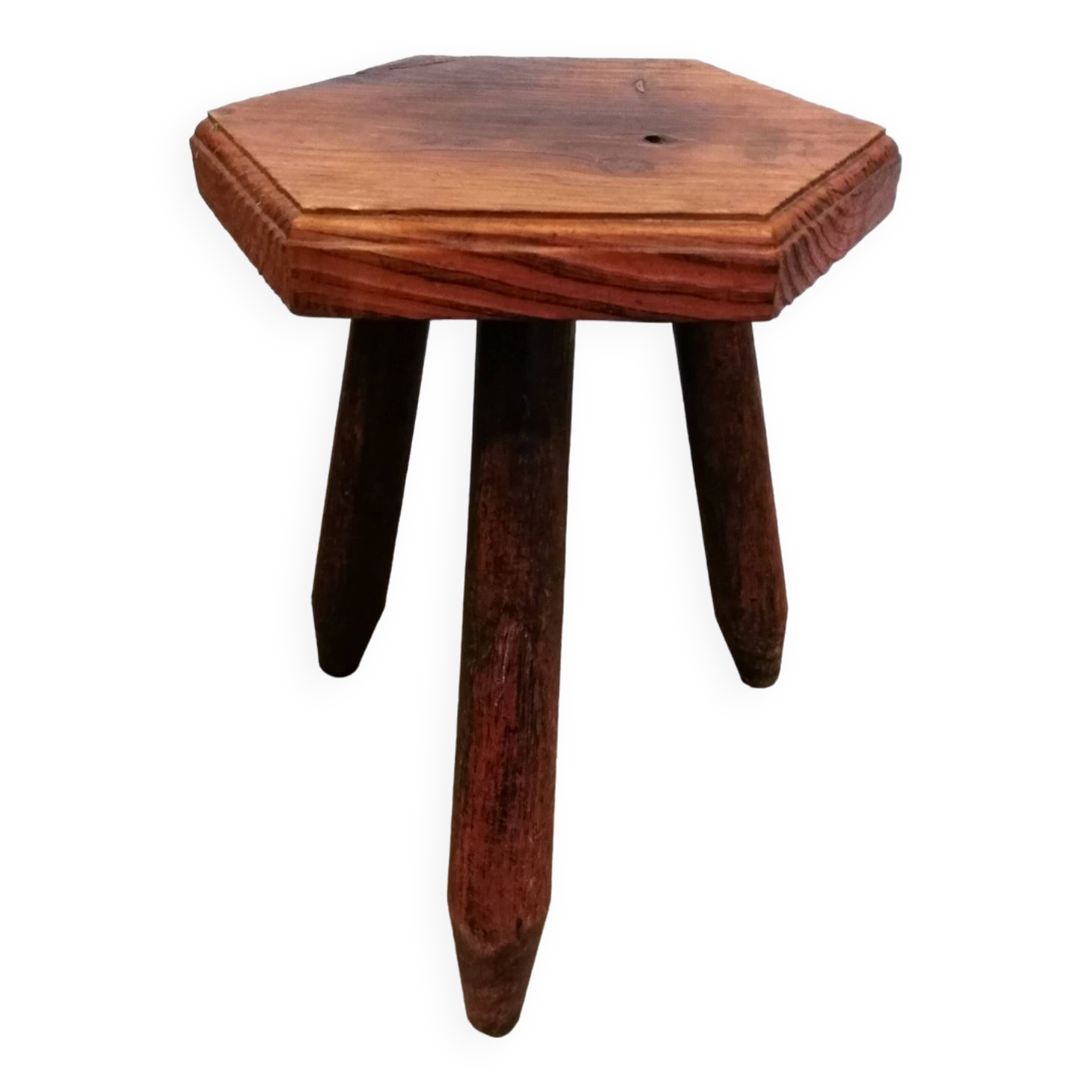 Wooden tripod stool