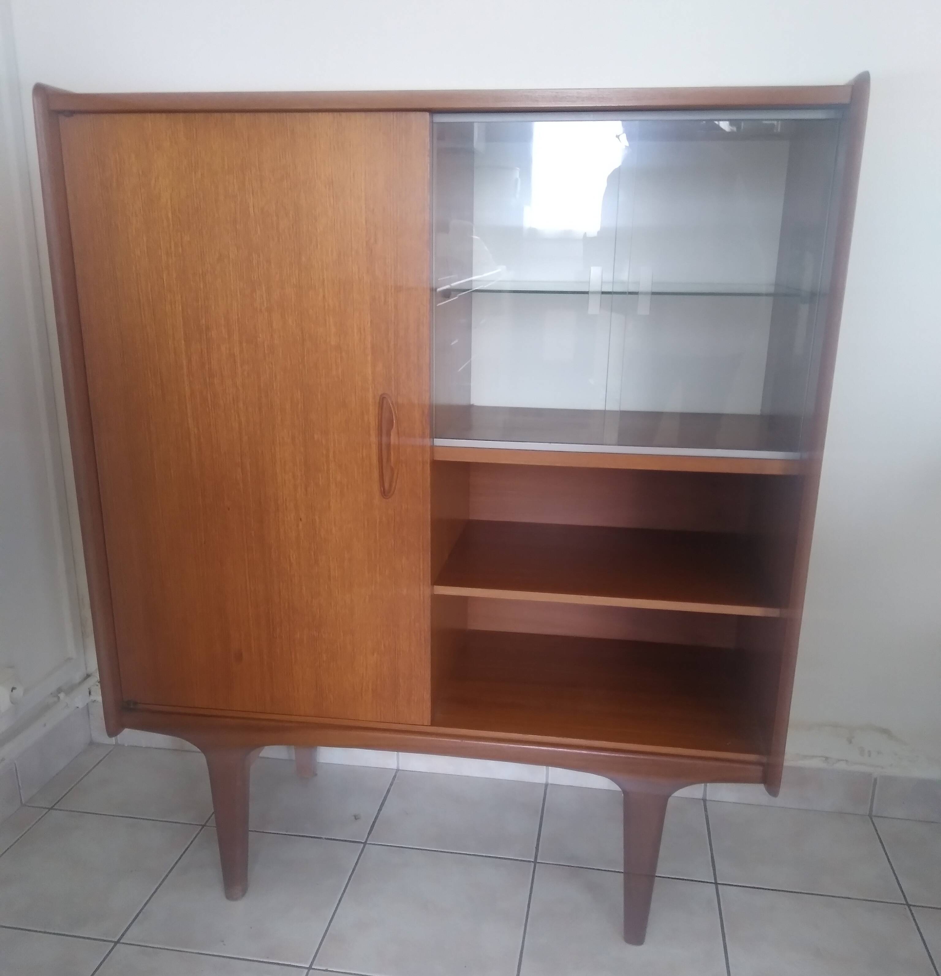 Scandinavian teak library buffet