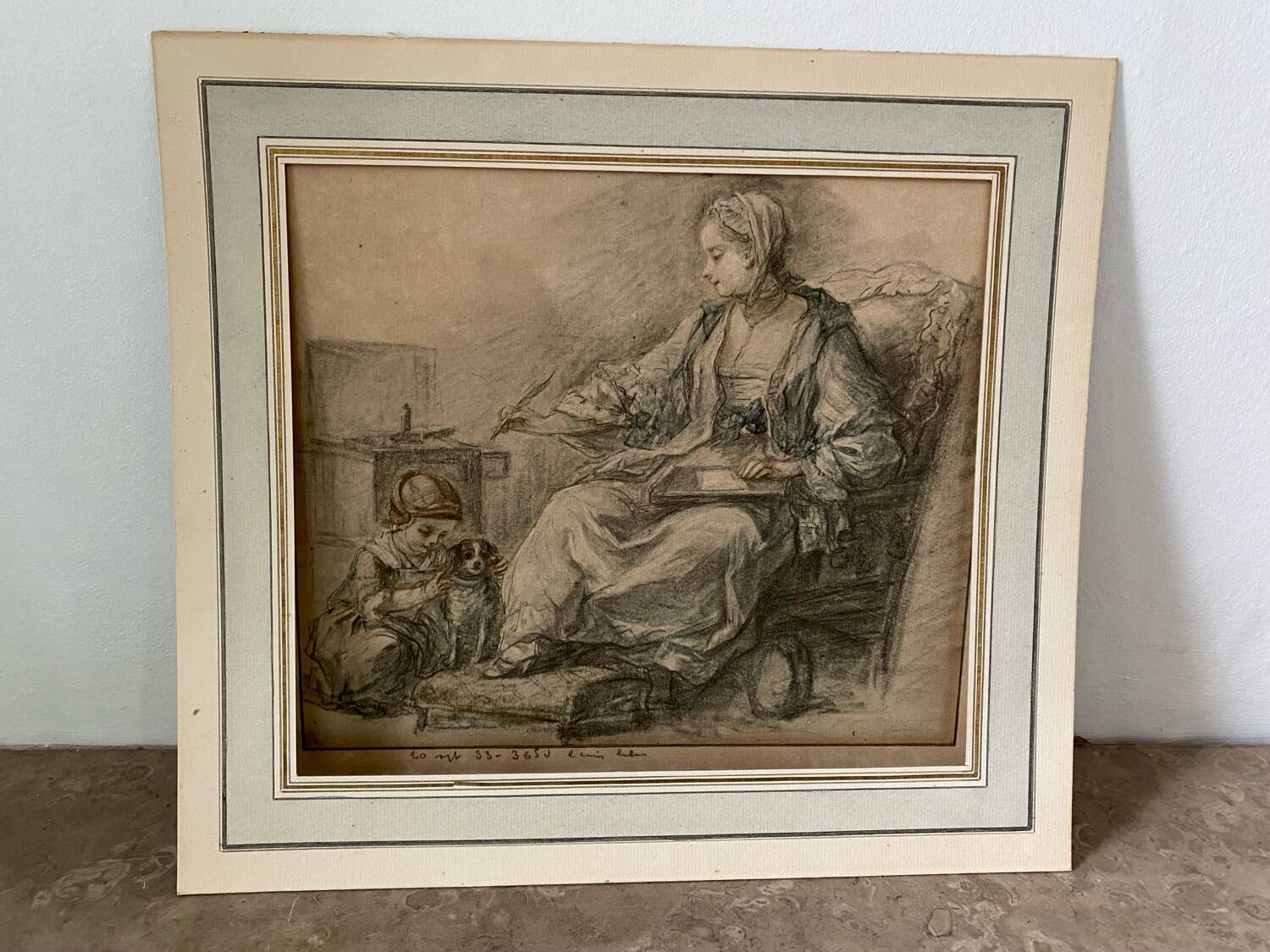 Interior scene drawing from 1933