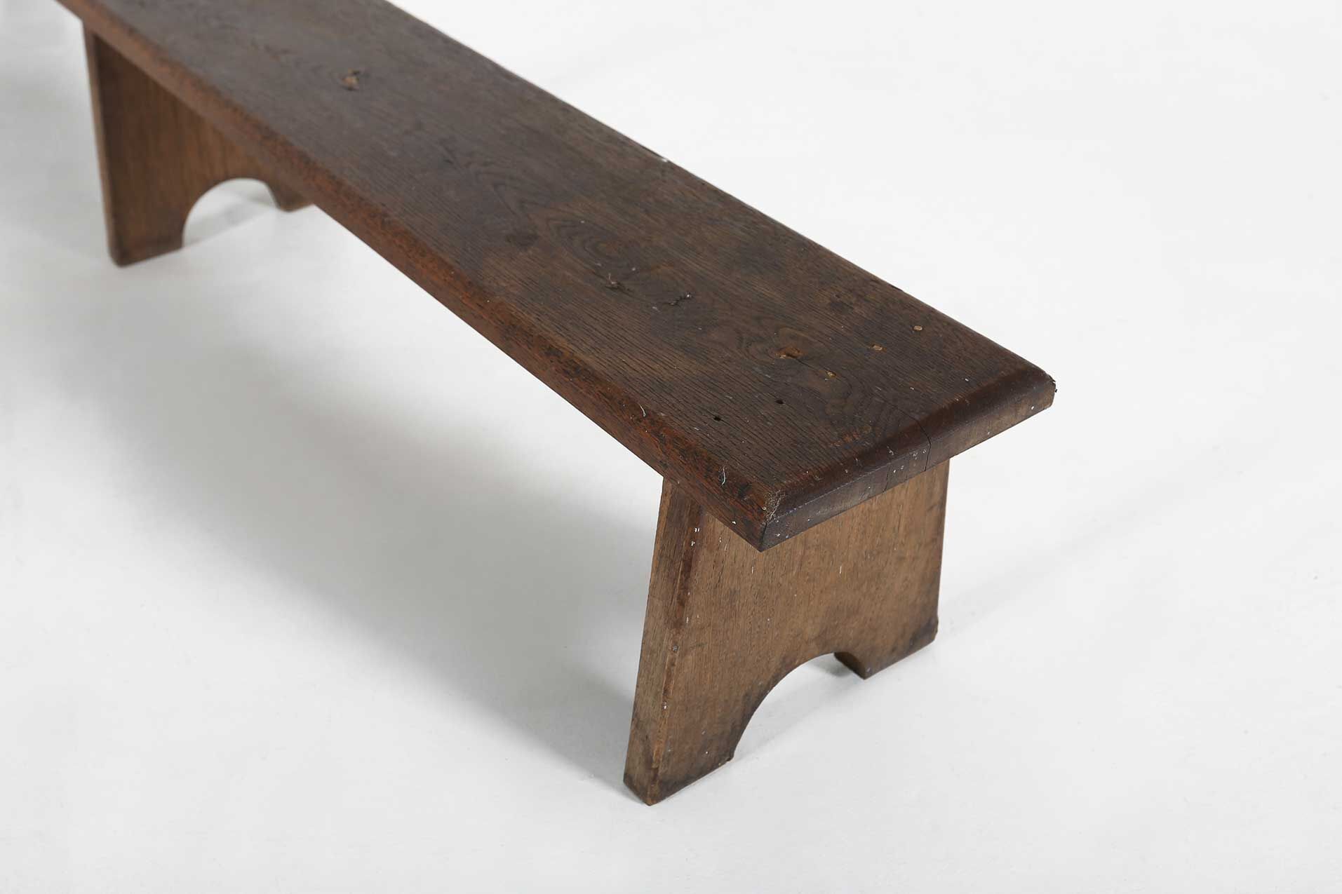 Banc en bois industriel Ca.1920