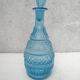 Chiseled glass decanter