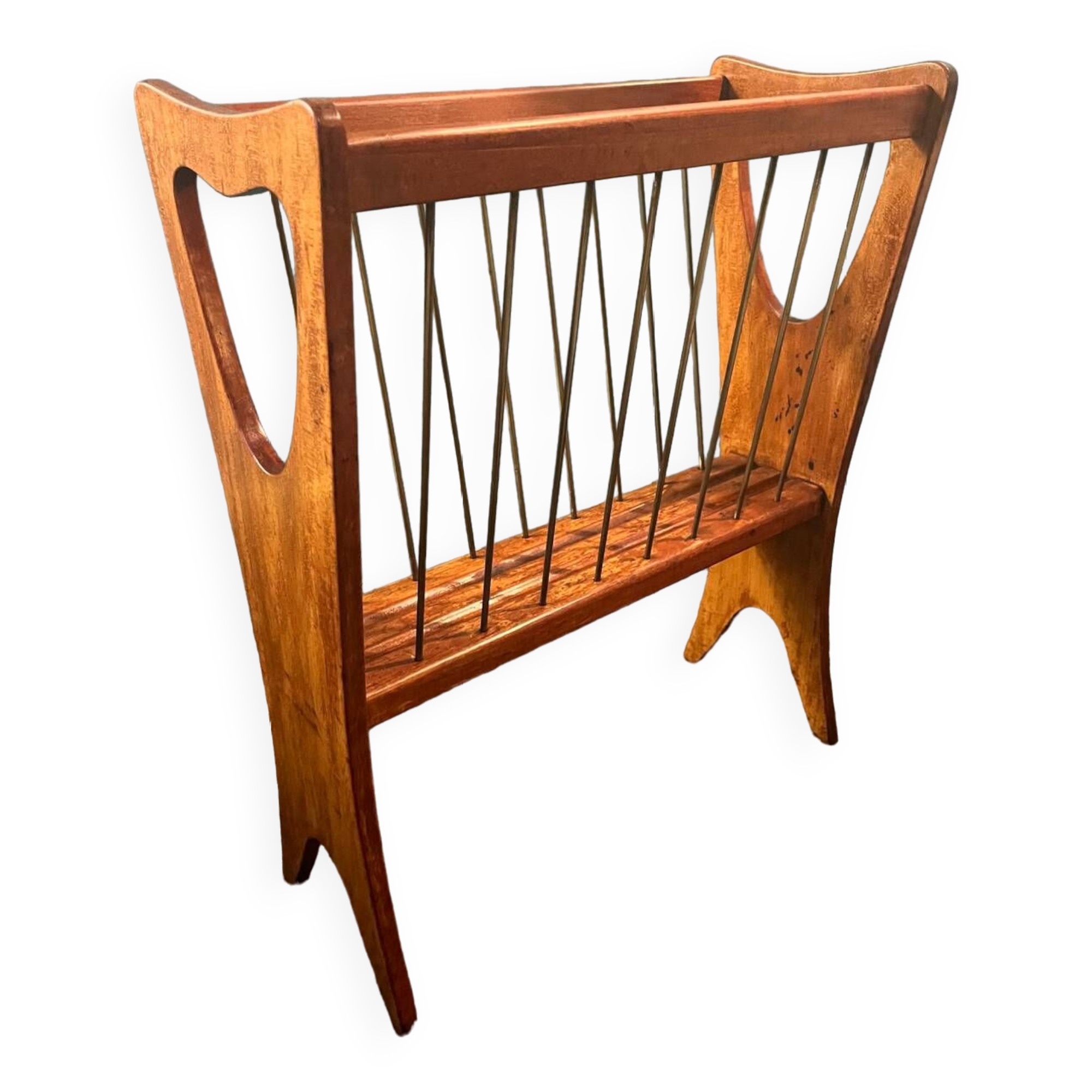 Scandinavian magazine rack from the 60s