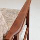 Vintage mid-century brown granola armchair 1970