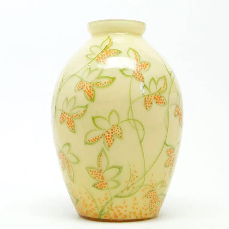 Art Deco vase, double-layered glass, 1930s