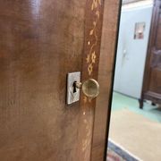 Art Deco bedroom wardrobe in walnut burl, made in the 1940s