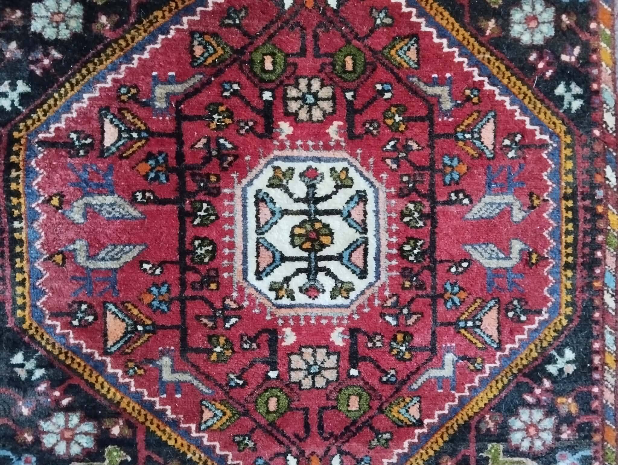 Handmade Persian Tuyserkan rug 218x124cm