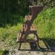 Chair, library step stool