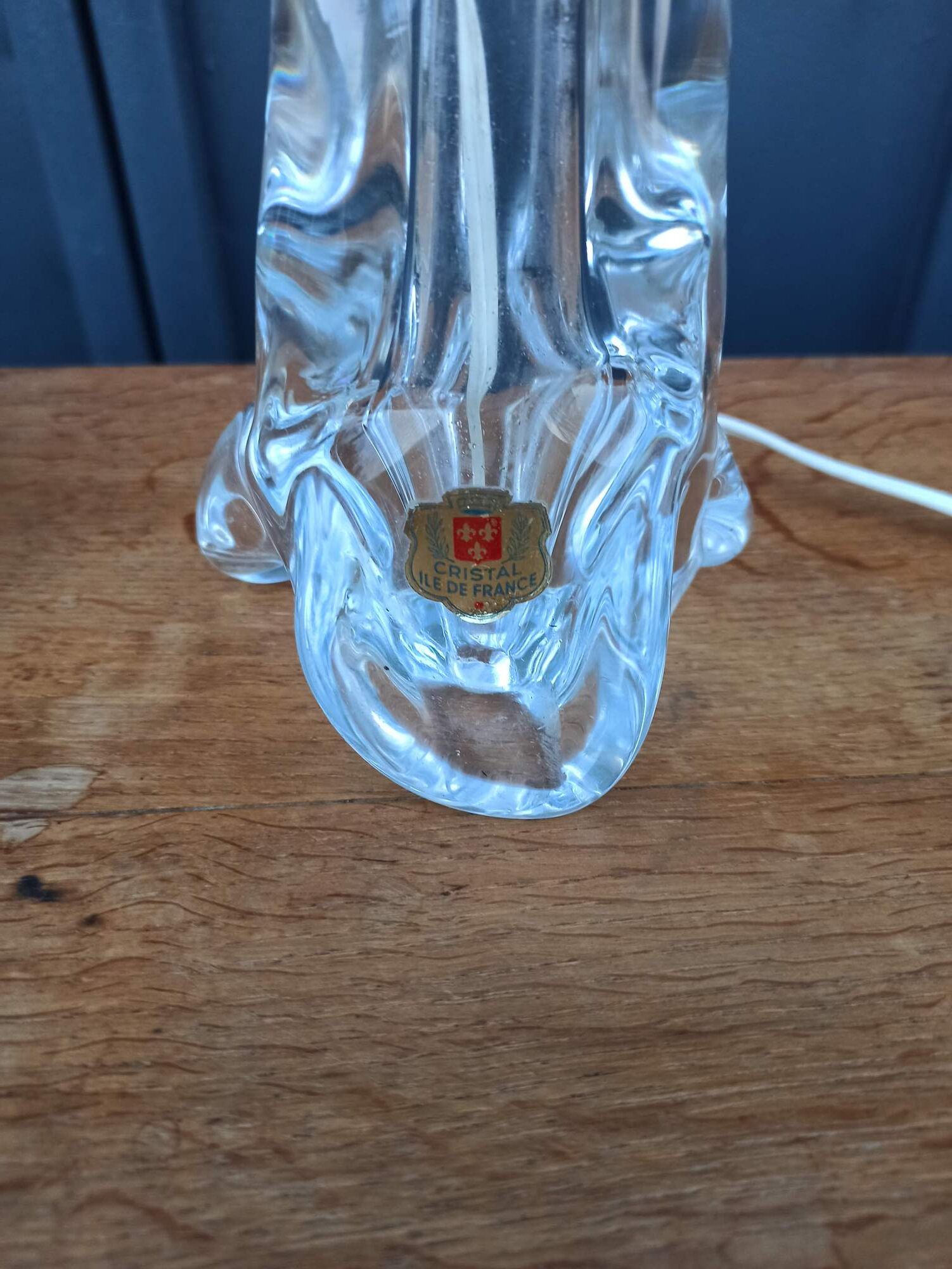 Crystal Lamp Foot Île-de-France JB France