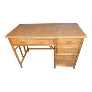 Bureau vintage bambou