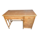 Vintage bamboo rattan woven desk circa 1970