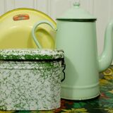 Enamelled sheet metal canteen bowl "lunch box"