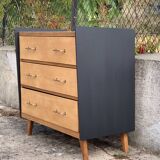 Commode pieds compas 1960