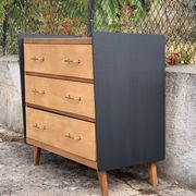 1960 compass foot chest of drawers
