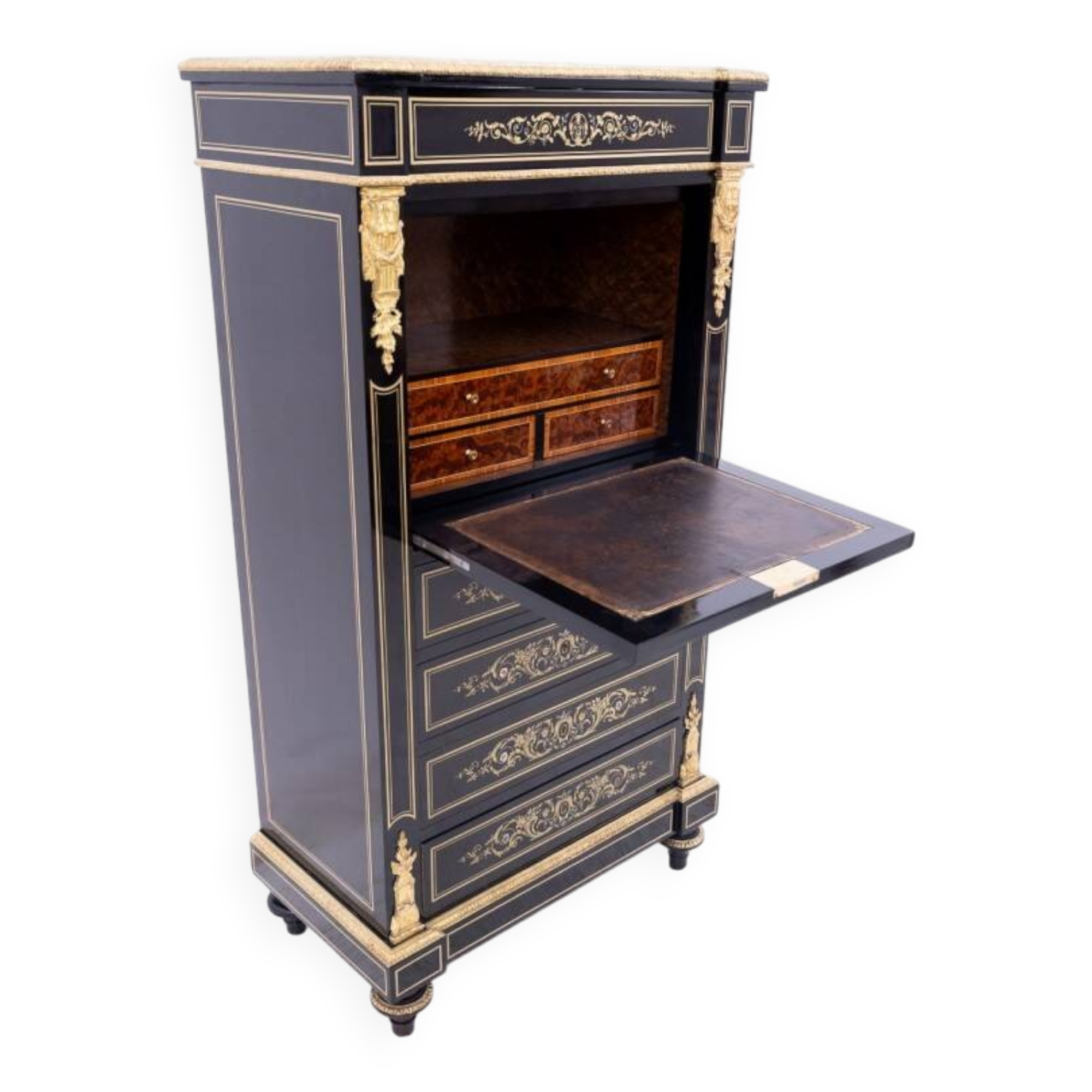 Napoleon style secretary, France, around 1870.