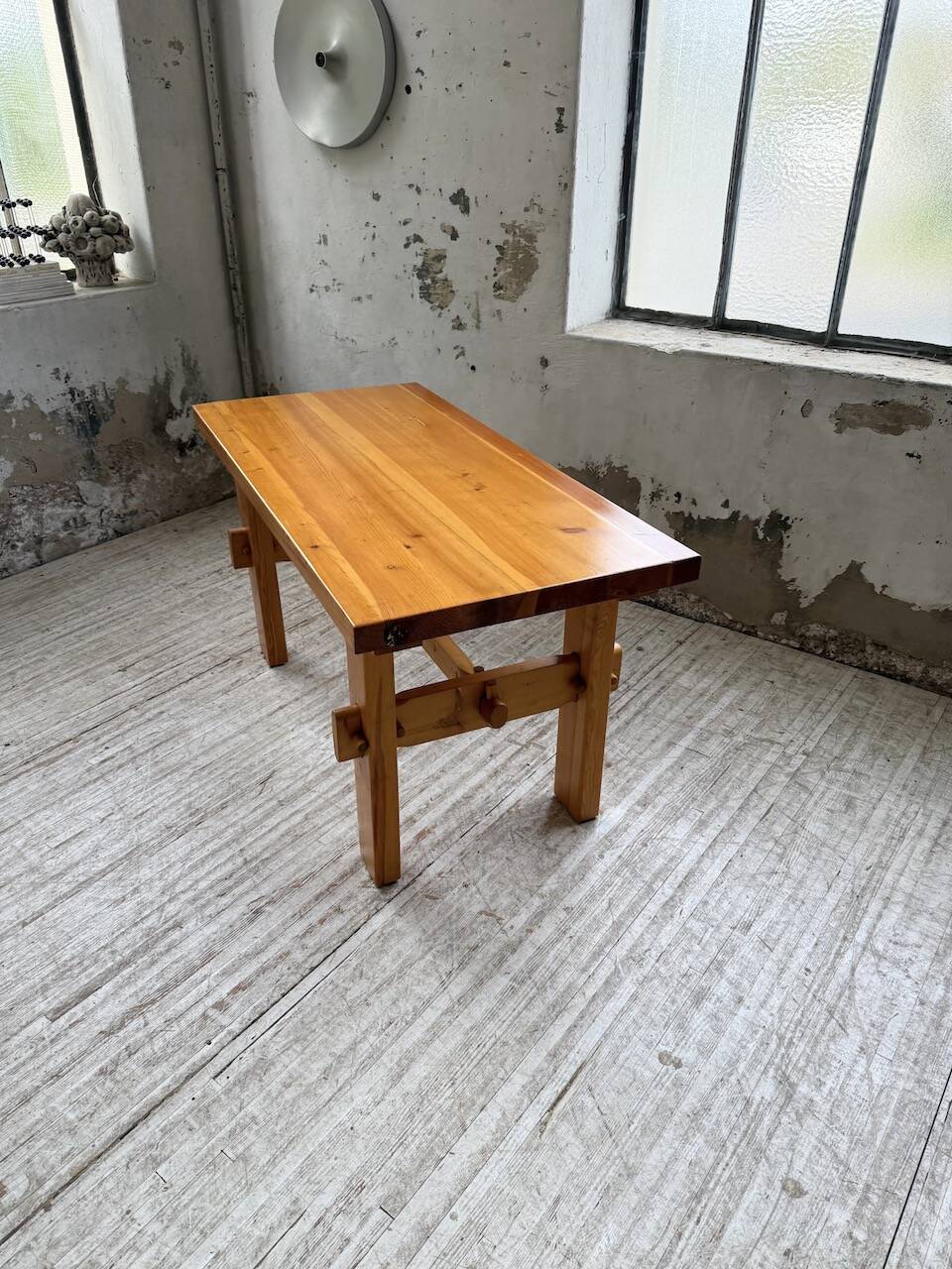 Farmhouse table, mountain furniture from the 50s