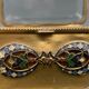 Cloisonné jewel box Napoleon III Faceted glass nineteenth